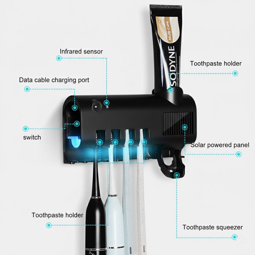 Uvelora® UV-Zahnbürsten-Sterilisator – Hygienische Reinigung in Sekunden