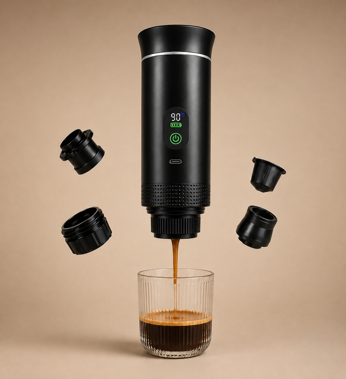 UVELORA Go 2.0 Pro™ – Premium Espresso. Überall