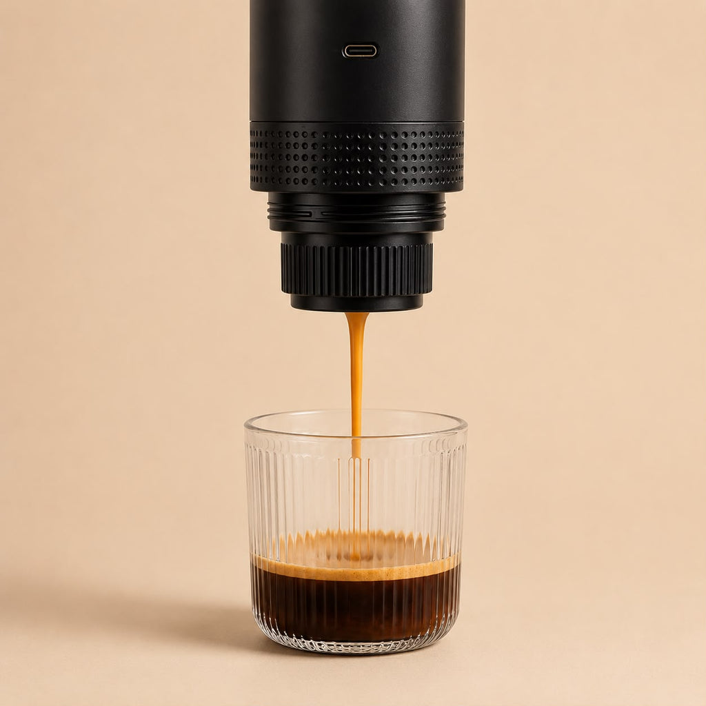 UVELORA Go™ – Premium Espresso. Überall.